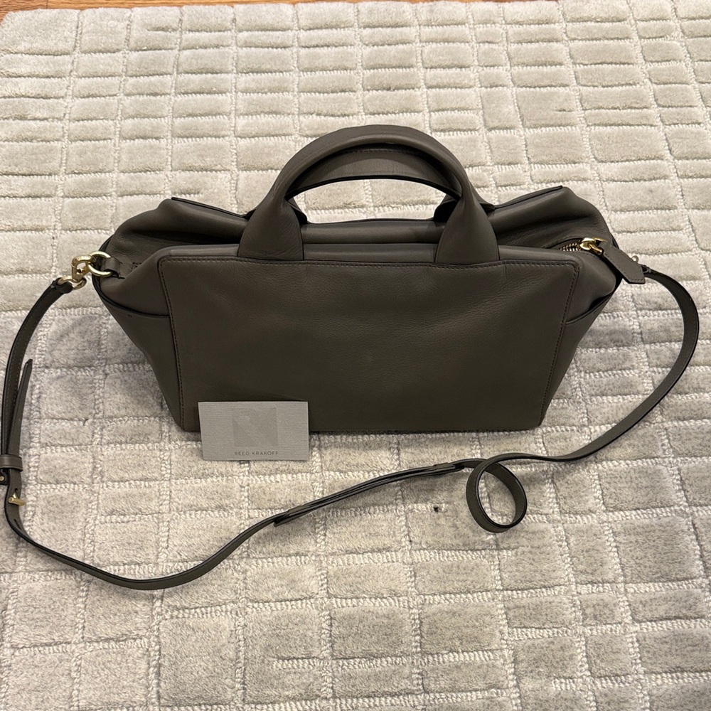 Reed Krakoff Charcoal Leather Laptop Bag